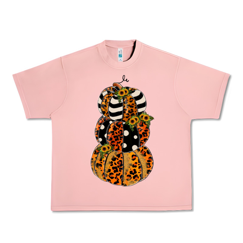 Leopard Pumpkin Polka Dot Sunflower Urban Heavy Tee by JahusDesignShop | Teevron
