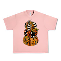 Salmon leopard pumpkin polka dot sunflower Urban Heavy Tee - JahusDesignShop