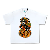 White leopard pumpkin polka dot sunflower Urban Heavy Tee - JahusDesignShop