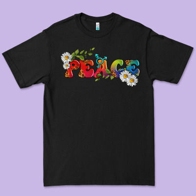 Lgbtq Peace With Daisy Premium Tee Designed By Bundleandbundleshop