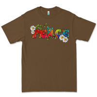Cacao Lgbtq Peace With Daisy Premium Tee - BundleAndBundleShop