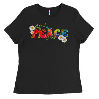 Black Lgbtq Peace With Daisy Ladies Tee - BundleAndBundleShop