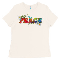 Bone Lgbtq Peace With Daisy Ladies Tee - BundleAndBundleShop