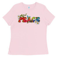 Lgbtq Peace With Daisy Ladies Tee | Teevron