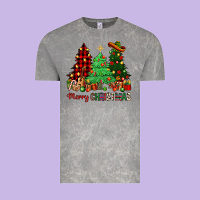 Merry Christmas Trees Vintage Tee Designed By Nancycooperartshop