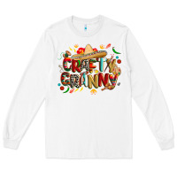 White Cinco de mayo crafty granny Long Sleeve Tee - CowGirlArtShop