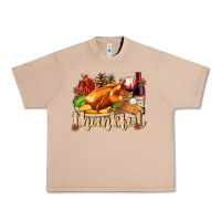 Burro Thankful with Turkey Urban Heavy Tee - texasbilliewilder
