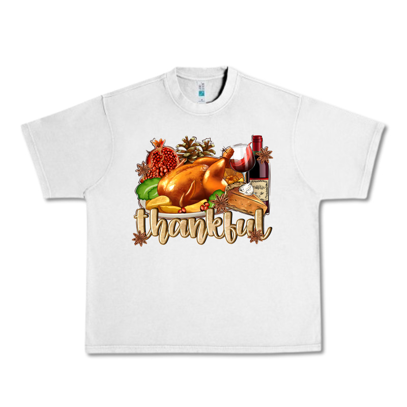 Thankful With Turkey Urban Heavy Tee by texasbilliewilder | Teevron