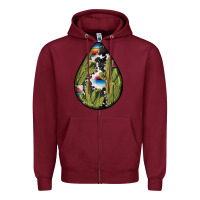 Burgundy mexican teardrop  3 Zipper Hoodie - BundleAndBundleShop