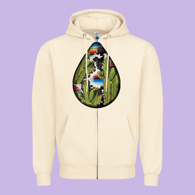 Mexican Teardrop  3 Zipper Hoodie Designed By Bundleandbundleshop