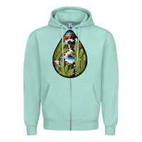 Seafoam mexican teardrop  3 Zipper Hoodie - BundleAndBundleShop