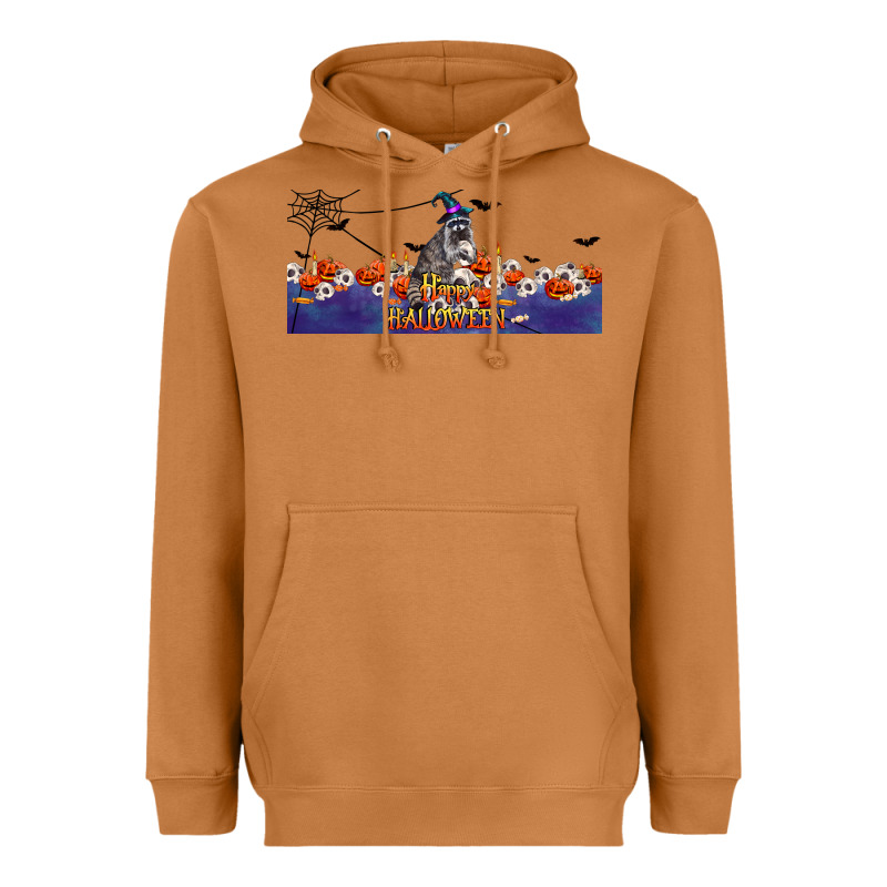 Happy Halloween Raccon Heavyweight Hoodie by LillyAllenDesigns | Teevron