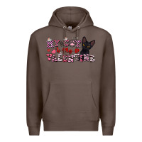 Coffee my cat is my valentine Premium Hoodie - FaDigitalArtStudio