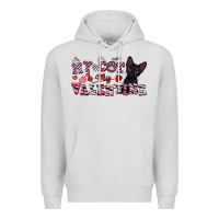 Dove Grey my cat is my valentine Premium Hoodie - FaDigitalArtStudio