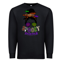 Black spooky mama Premium Sweatshirt - SublimationCraftShop