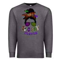 Charcoal Heather spooky mama Premium Sweatshirt - SublimationCraftShop