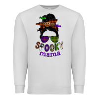 Dove Grey spooky mama Premium Sweatshirt - SublimationCraftShop