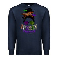 Navy spooky mama Premium Sweatshirt - SublimationCraftShop