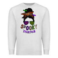 Oatmeal Heather spooky mama Premium Sweatshirt - SublimationCraftShop