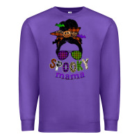 Purple spooky mama Premium Sweatshirt - SublimationCraftShop