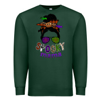Sports Green spooky mama Premium Sweatshirt - SublimationCraftShop
