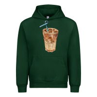 Forest Green iced latte Urban Hoodie - BarkalooDesign