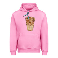 Fuchsia Pink iced latte Urban Hoodie - BarkalooDesign