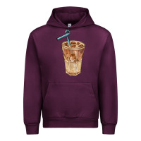 Mauve Wine iced latte Urban Hoodie - BarkalooDesign