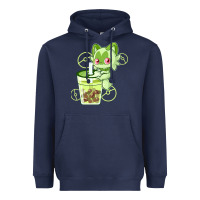 Navy sprigatito matcha bubble classic . Heavyweight Hoodie - tuanDangUi