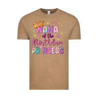 Vintage Coffee nana of the birthday princess Vintage Tee - NancyCooperArtShop