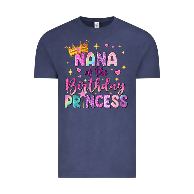 Nana Of The Birthday Princess Vintage Tee by NancyCooperArtShop | Teevron