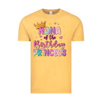 Vintage Mustard nana of the birthday princess Vintage Tee - NancyCooperArtShop