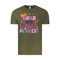 Vintage Olive nana of the birthday princess Vintage Tee - NancyCooperArtShop