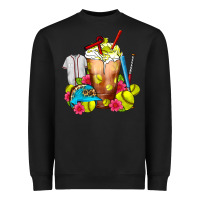 Black Softball Frappe Coffee Heavyweight Sweatshirt - FaDigitalArtStudio