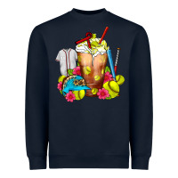 Navy Softball Frappe Coffee Heavyweight Sweatshirt - FaDigitalArtStudio