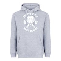 Heather Grey pretty girls make graves Heavyweight Hoodie - tuanDangUi