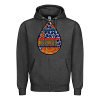 Charcoal Heather african fabric pattern teardrop earrings 4 Zipper Hoodie - BundleAndBundleShop