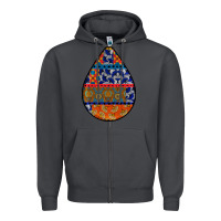 Smoke african fabric pattern teardrop earrings 4 Zipper Hoodie - BundleAndBundleShop