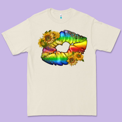 Lgbtq Pride Rainbow Lips Premium Tee Designed By Bundleandbundleshop