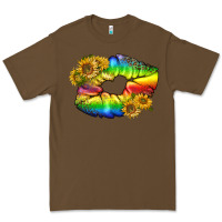 Cacao Lgbtq Pride Rainbow Lips Premium Tee - BundleAndBundleShop