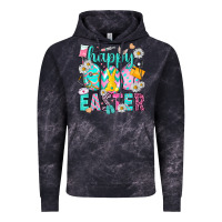 Cloud Black Happy Easter eggs Nurse Vintage Hoodie - NancyCooperArtShop