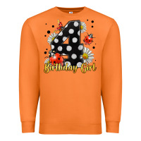 Carrot ladybug birthday girl age 4 Premium Sweatshirt - LillyAllenDesigns