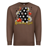 Chestnut ladybug birthday girl age 4 Premium Sweatshirt - LillyAllenDesigns
