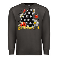 Smoke ladybug birthday girl age 4 Premium Sweatshirt - LillyAllenDesigns