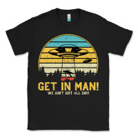 Black UFO Vintage Retro Alien Outerspace Spaceship Classic Tee - Bettercallsaul