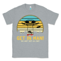Heather Grey UFO Vintage Retro Alien Outerspace Spaceship Classic Tee - Bettercallsaul