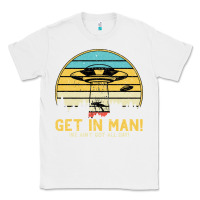 White UFO Vintage Retro Alien Outerspace Spaceship Classic Tee - Bettercallsaul