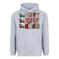 Heather Grey be merry be jolly be kind Heavyweight Hoodie - SublimationCraftShop
