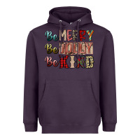 Plum be merry be jolly be kind Heavyweight Hoodie - SublimationCraftShop