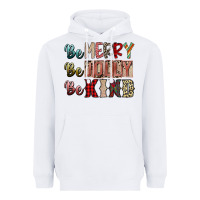 White be merry be jolly be kind Heavyweight Hoodie - SublimationCraftShop